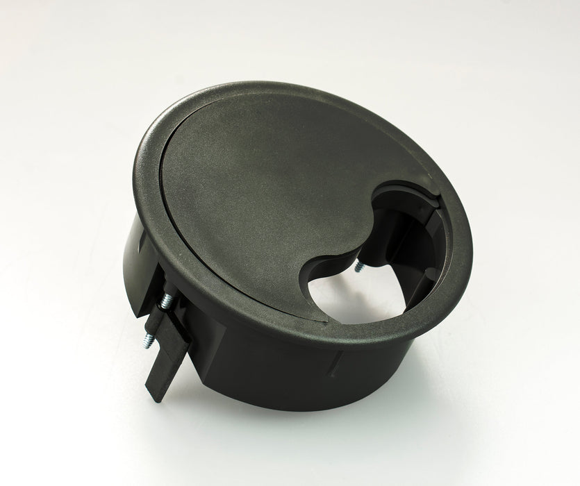 FGB127C-SF - 127mm Plastic Floor Grommet in Black (Smooth Finish)