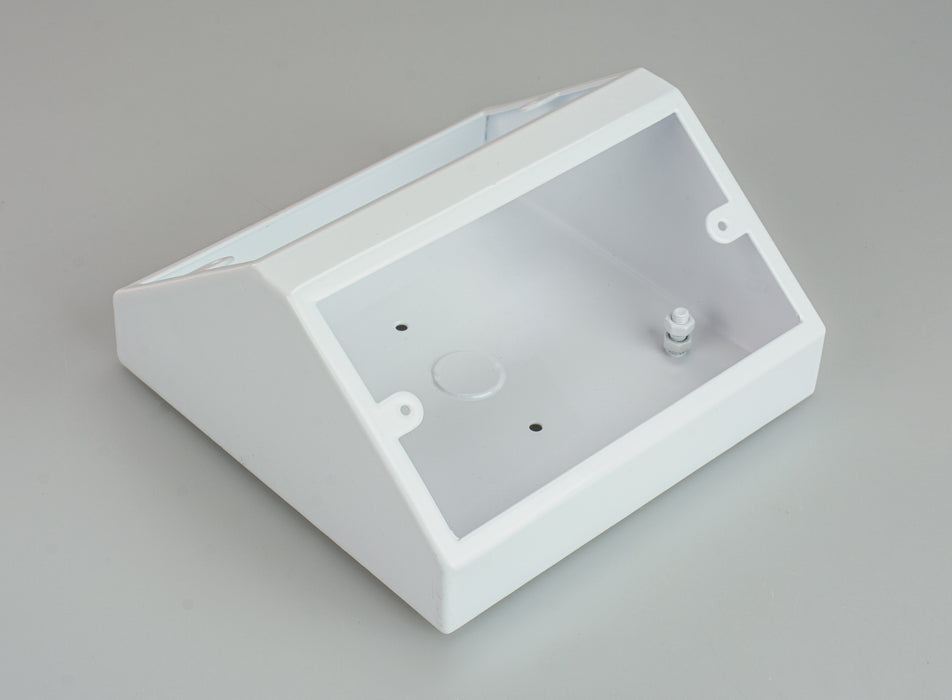 PED4W- Back to Back Double Electrical Bench Box in White