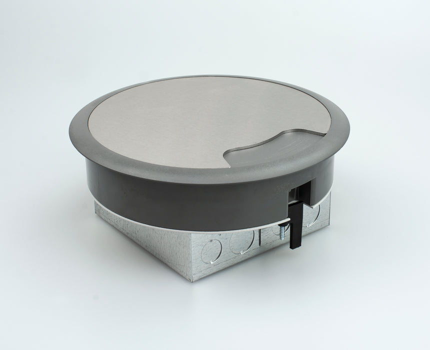 209mm Stainless Steel Lid Power & Data Grommet