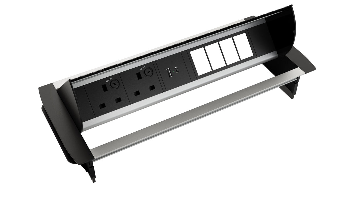 IDP2/USB 46C - 2 Power 2 USB 4 Module Spaces Within Desk Power Unit