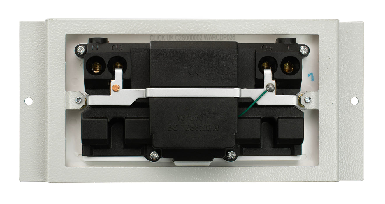 ST0287FM/RCD - Flush mounted Twin Switched RCD Protected Sockets