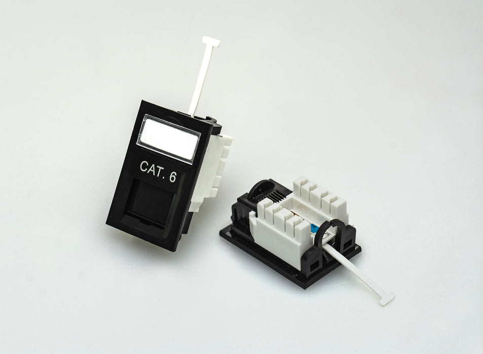 72 3691B - Cat6 Data Module in Black (LJ6C)