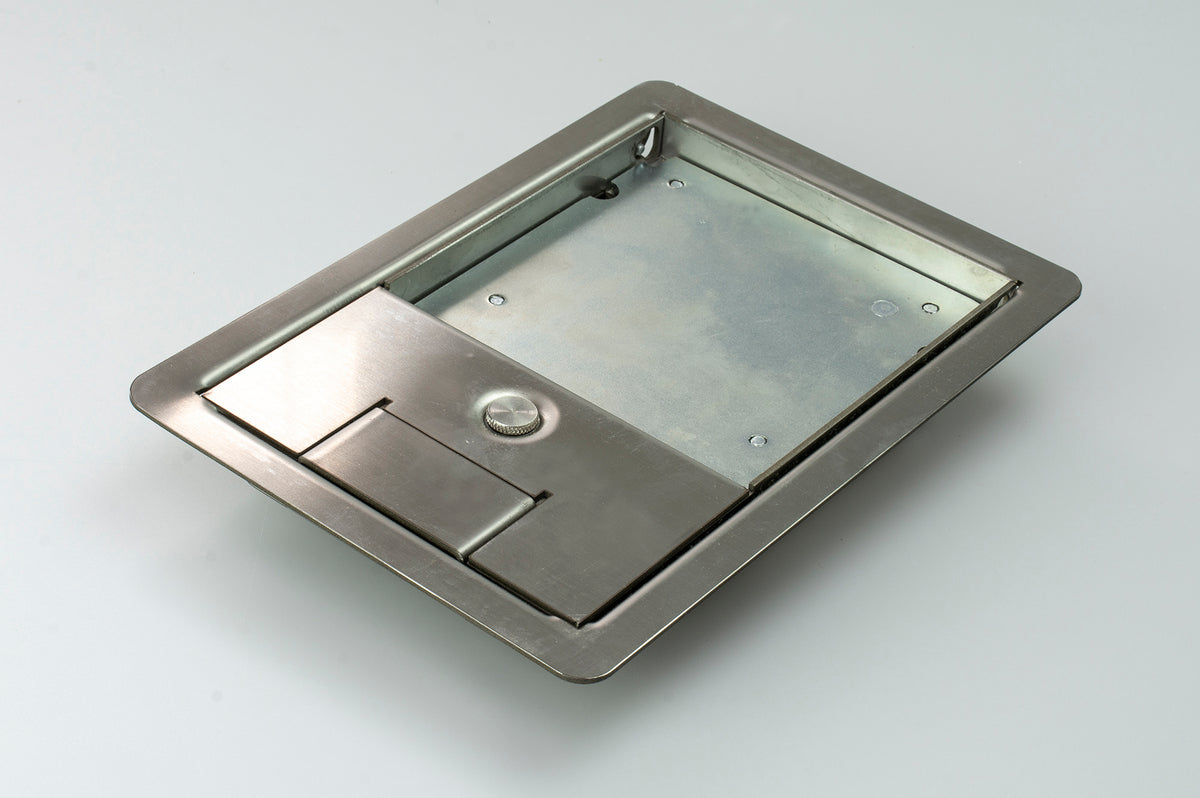 SSL12R346 - Stainless Steel Frame & Lid (12mm Recess) — Deskpower.co.uk